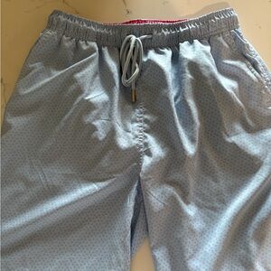 Pete Miller Light Blue Patterned Swim Shorts